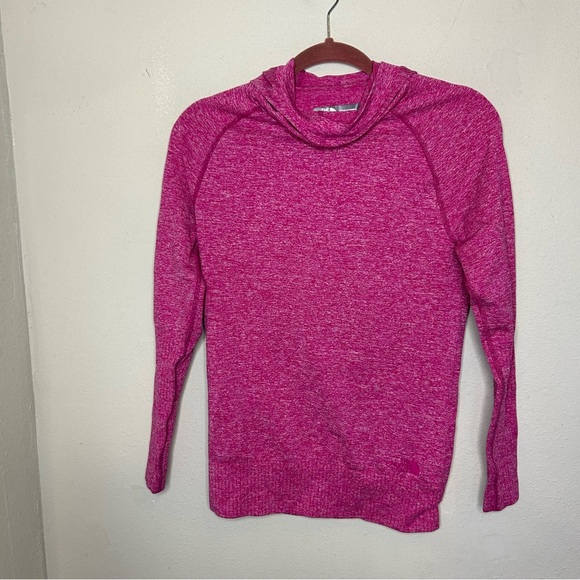 The North Face Pink Cowl Neck Athletic Top Size Small - Picture 1 of 5